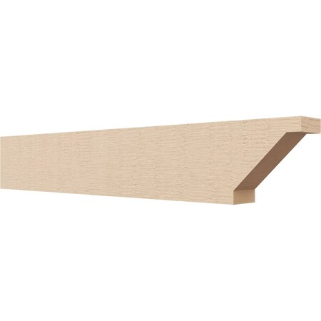 Ekena Millwork 2in. W x 4in. H x 24in. L Burlington Woodgrain TimberThane Rafter Tail, Primed Tan RFTUR02X04X24BURRCPR